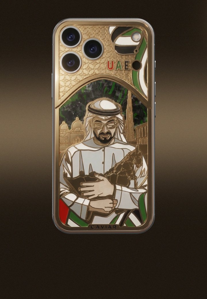Caviar unveils UAE-inspired luxury iPhone 17 Pro editions with 24K gold and falcon-themed designs image 2