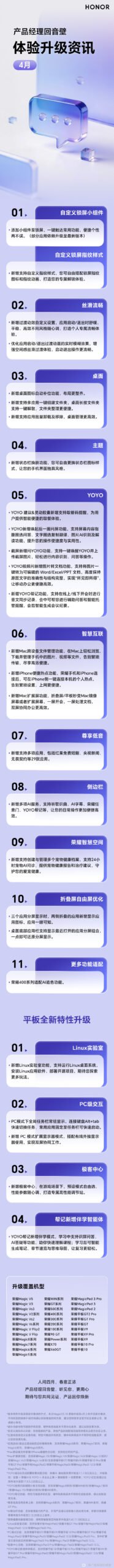 Honor details its April MagicOS update with lock screen widgets, Mac file tools, and more AI features