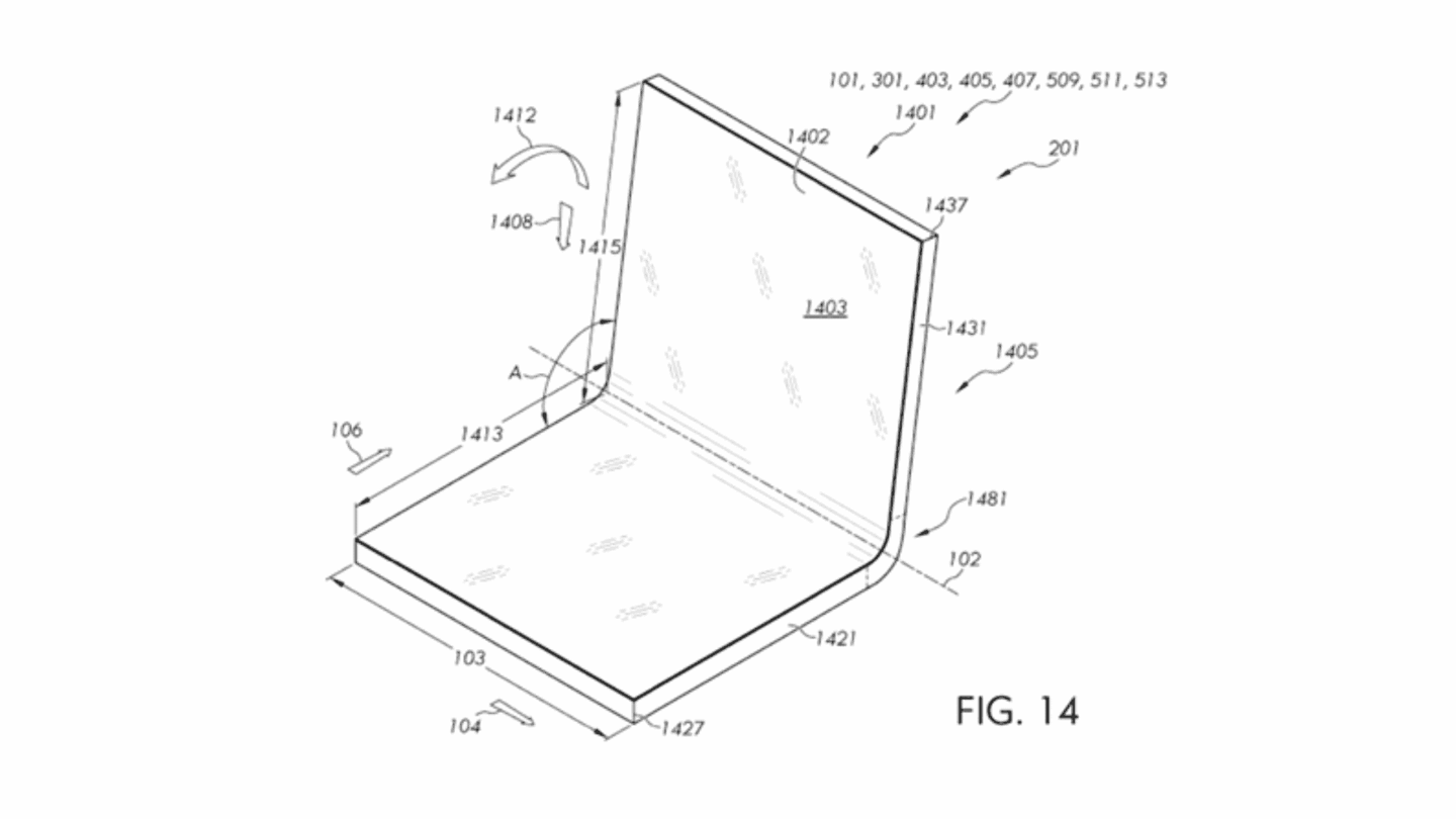 Apple patent points to an iPhone Fold design with integrated glass and a less visible crease