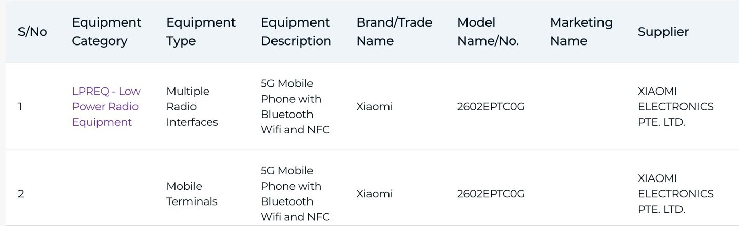 Xiaomi 17T series clears Singapore IMDA, with Dimensity 8500 and 9500 chips rumored image 2
