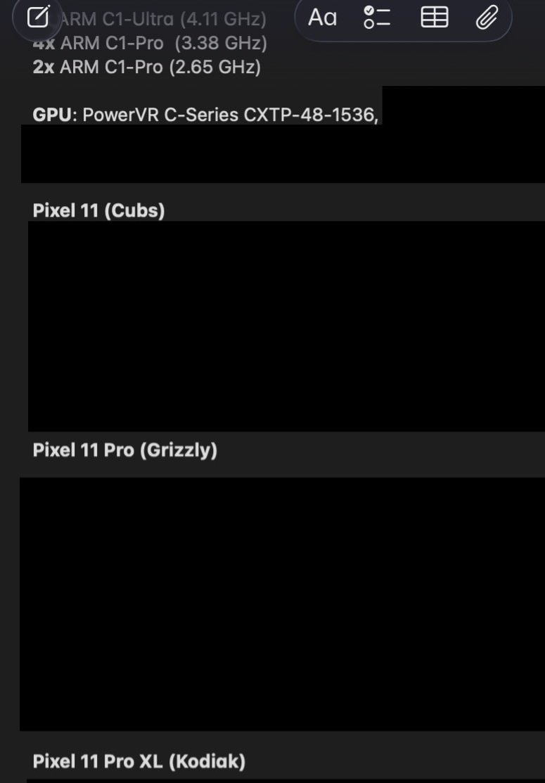 Google Tensor G6 leak says the Pixel 11 may use a 7-core CPU and an older GPU design