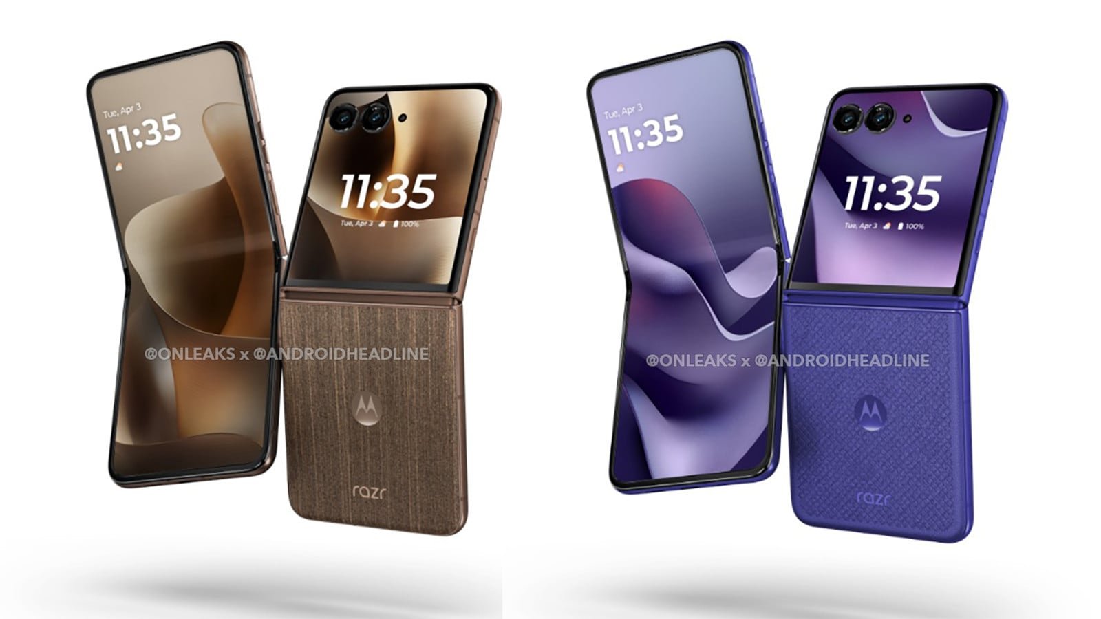 Motorola razr 70 ultra render leak points to new finishes, triple outer cameras, and another flagship flip phone push