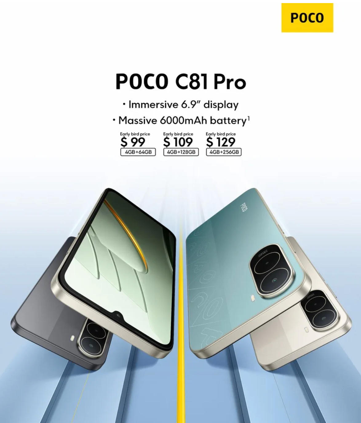 Xiaomi Launches Poco C81 Pro Overseas With Unisoc T7250 and a $64 Starting Price