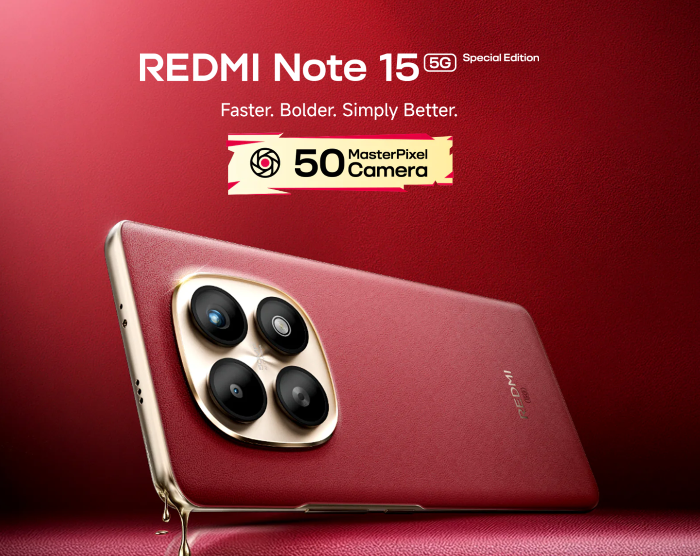 REDMI Note 15 5G Special Edition launches globally with a leather-textured back and a 50MP camera