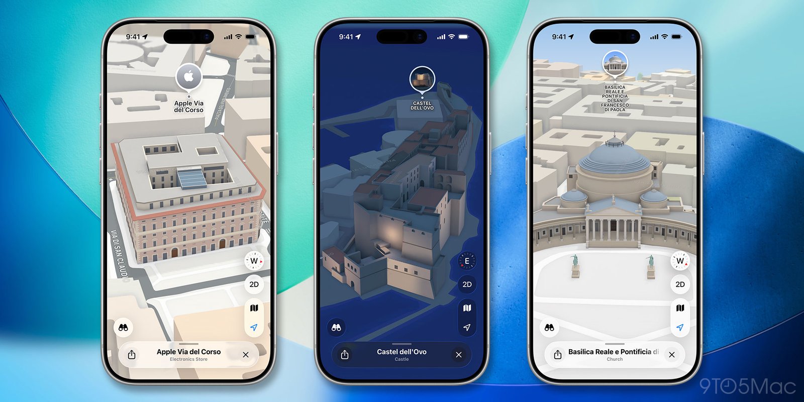 Apple Maps Adds Detailed City Experience to Rome and Naples, Reaching 37 Cities Worldwide