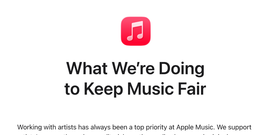 Apple Music Says AI-Generated Songs Account for Less Than 1% of Listening on the Platform