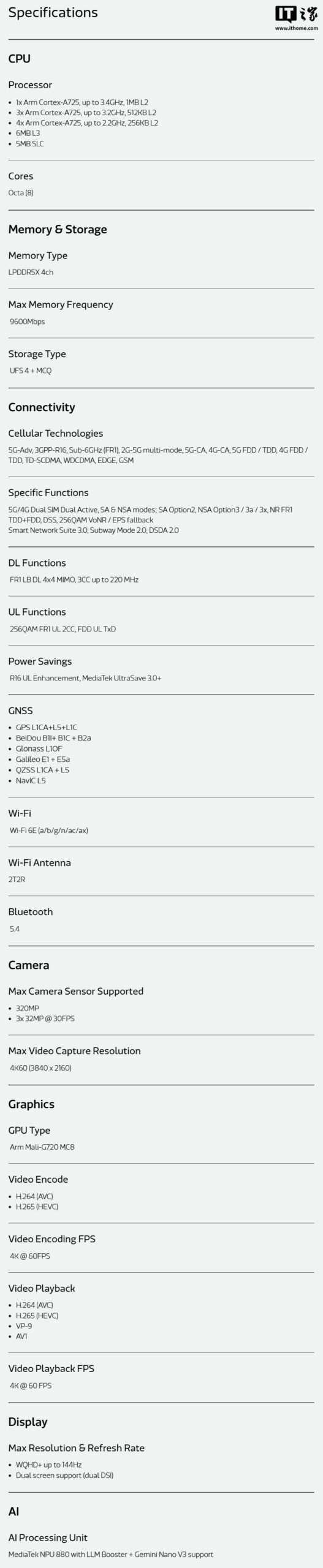 MediaTek Introduces the Dimensity 8550 With an All-Big-Core CPU Design image 2