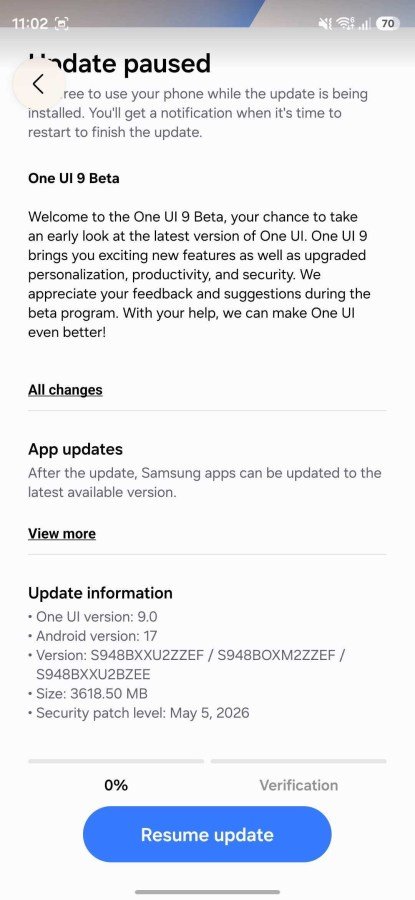 Samsung Starts Rolling Out the First One UI 9 Build to Galaxy S26 Phones in Europe image 2
