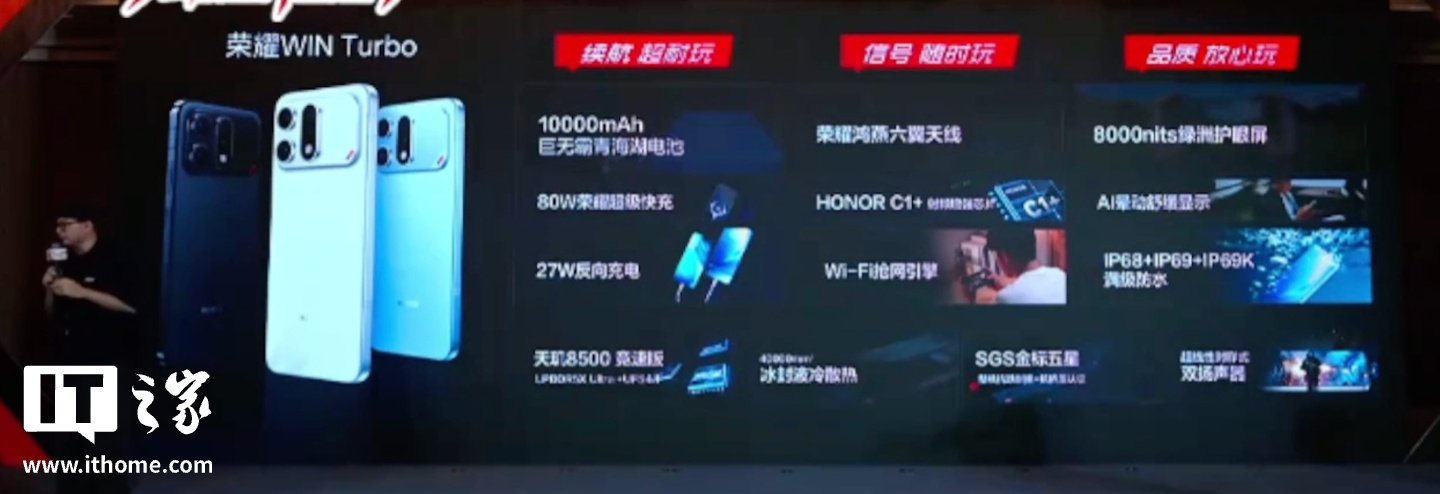 Honor WIN Turbo Launches With a Dimensity 8500 Turbo Chip, 10,000mAh Battery, and 80W Charging