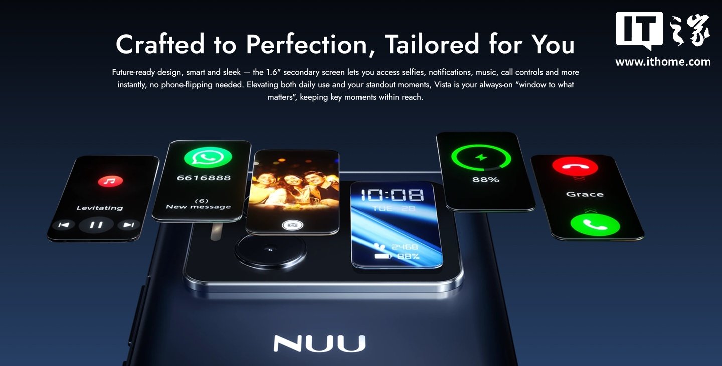 Nuu B40 5G Launches in the US With a 1.6-Inch Rear Display and Dimensity 7025