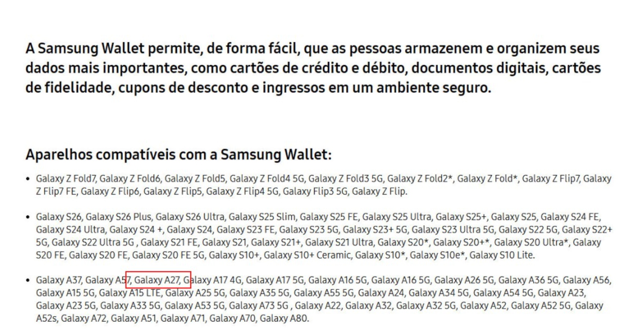 Samsung Galaxy A27 Shows Up on Samsung Brazil Site With 6.7-Inch 120Hz Display and Snapdragon 6 Gen 3