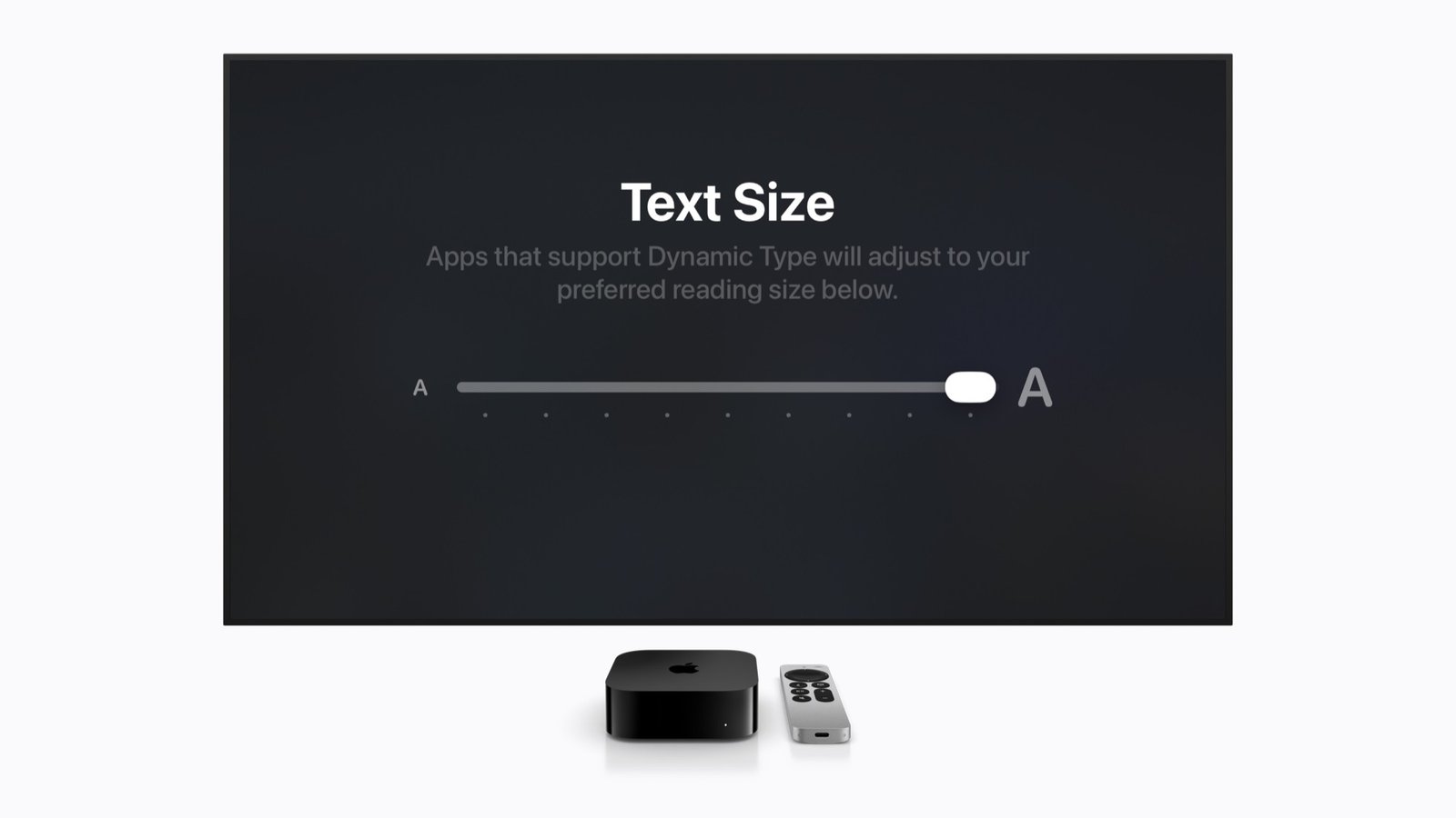 Apple Confirms tvOS 27 Will Add System-Wide Text Size Controls for Better Accessibility image 2