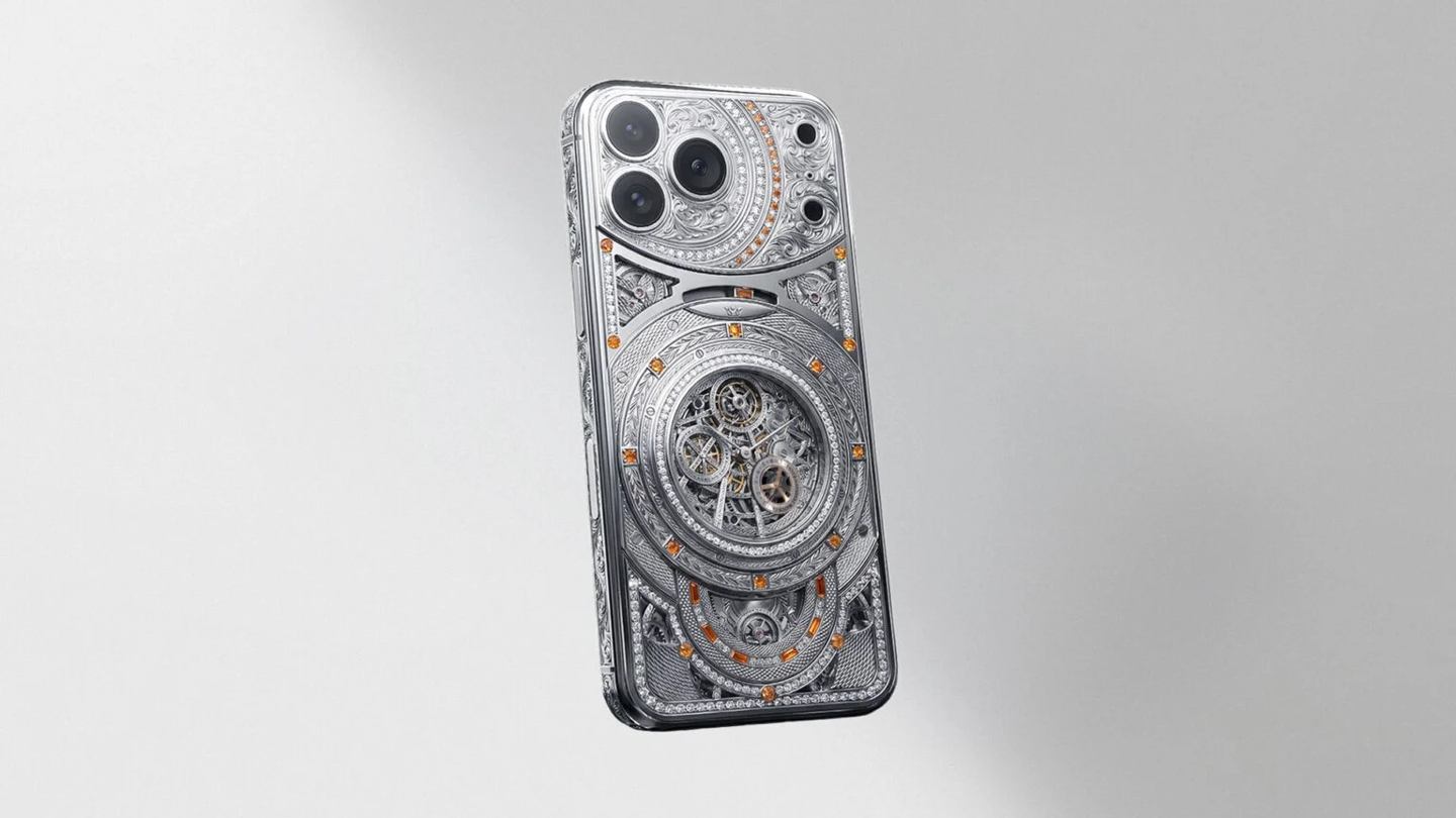 Caviar Masters of Time luxury iPhone detail
