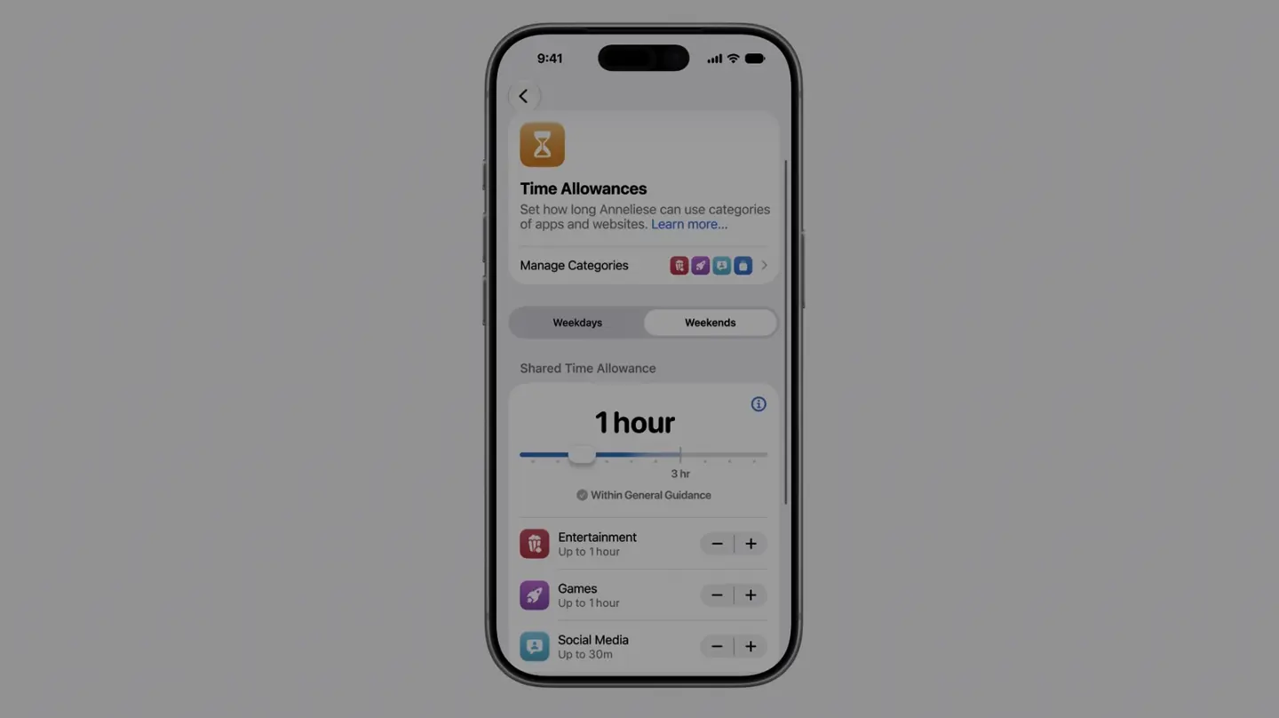 Apple iOS 27 parental controls and child account settings