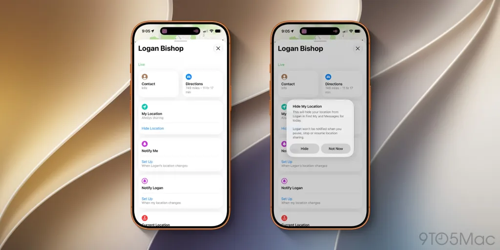 iOS 27 Find My Adds Custom Location Sharing Timers and a Liquid Glass Refresh detail 2