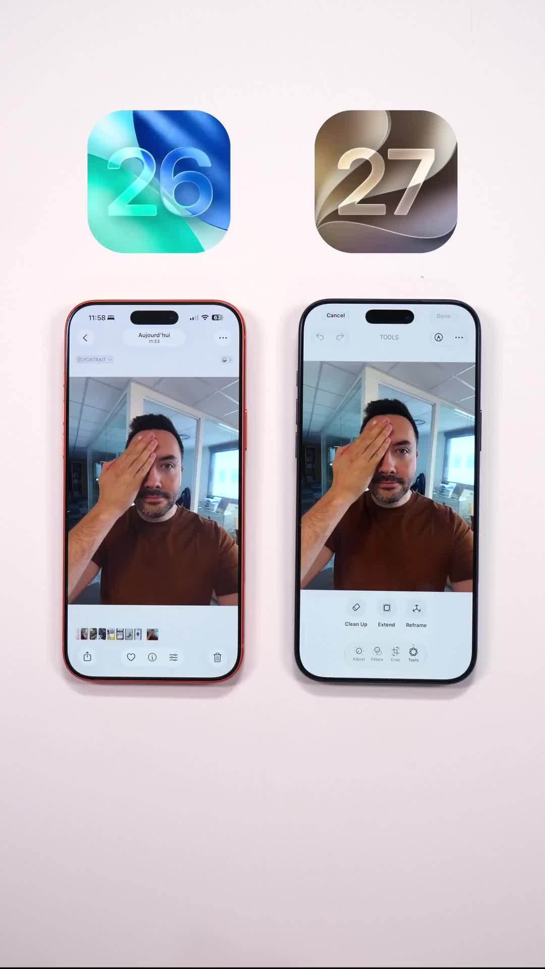 iOS 27 Clean Up Tool Shows Better AI Erasing With Less Face Distortion