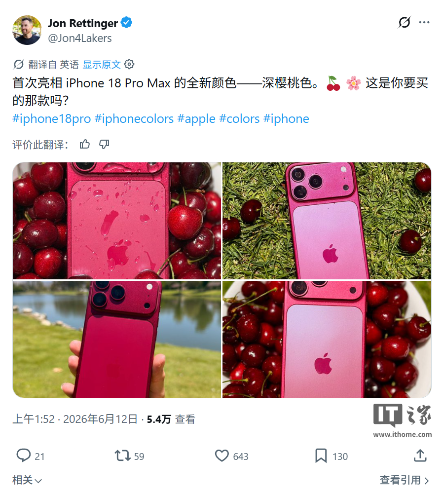 iPhone 18 Pro Max Dummy Units Show Dark Cherry, Light Blue, and Dark Gray Colors