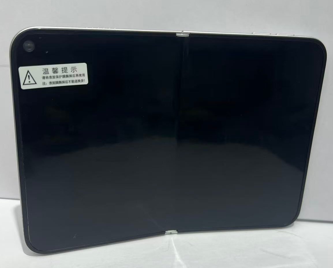 iPhone Fold Dummy Model Leak Shows a White Book-Style Design and 7.8-Inch Inner Display image 3