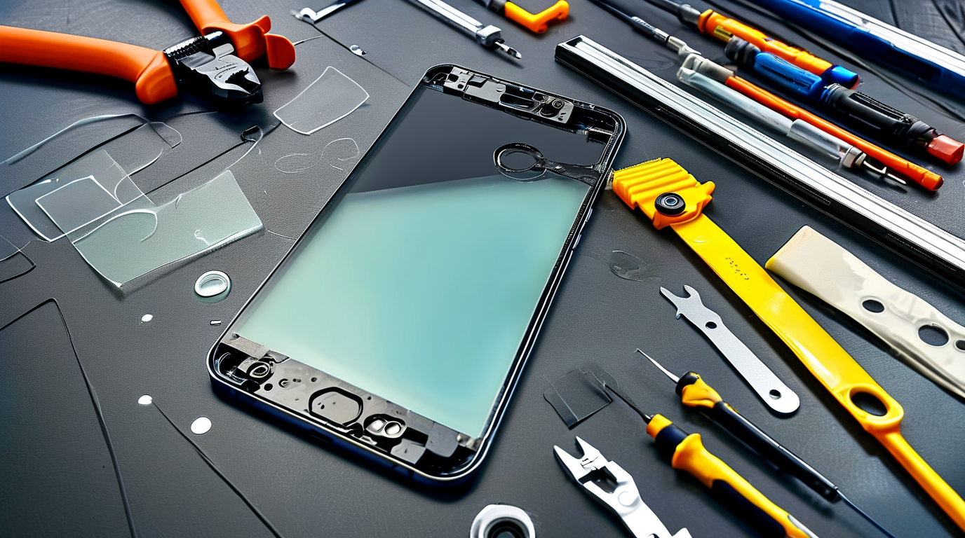 iPhone screen mounting alignment and adhesive repair tips