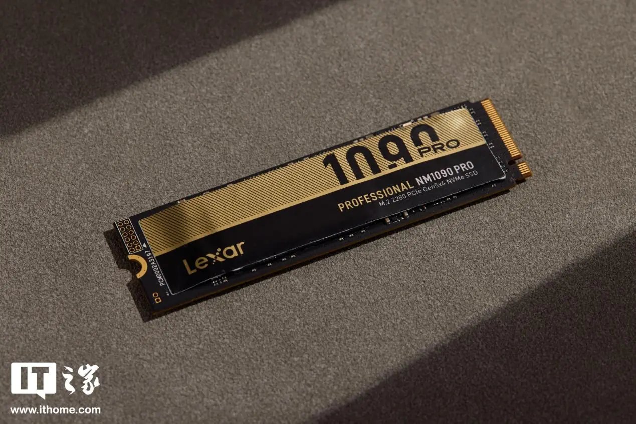 Lexar NM1090 PRO 8TB SSD Gallery Shows a Black-and-Gold PCIe 5.0 Drive Built for AI PCs