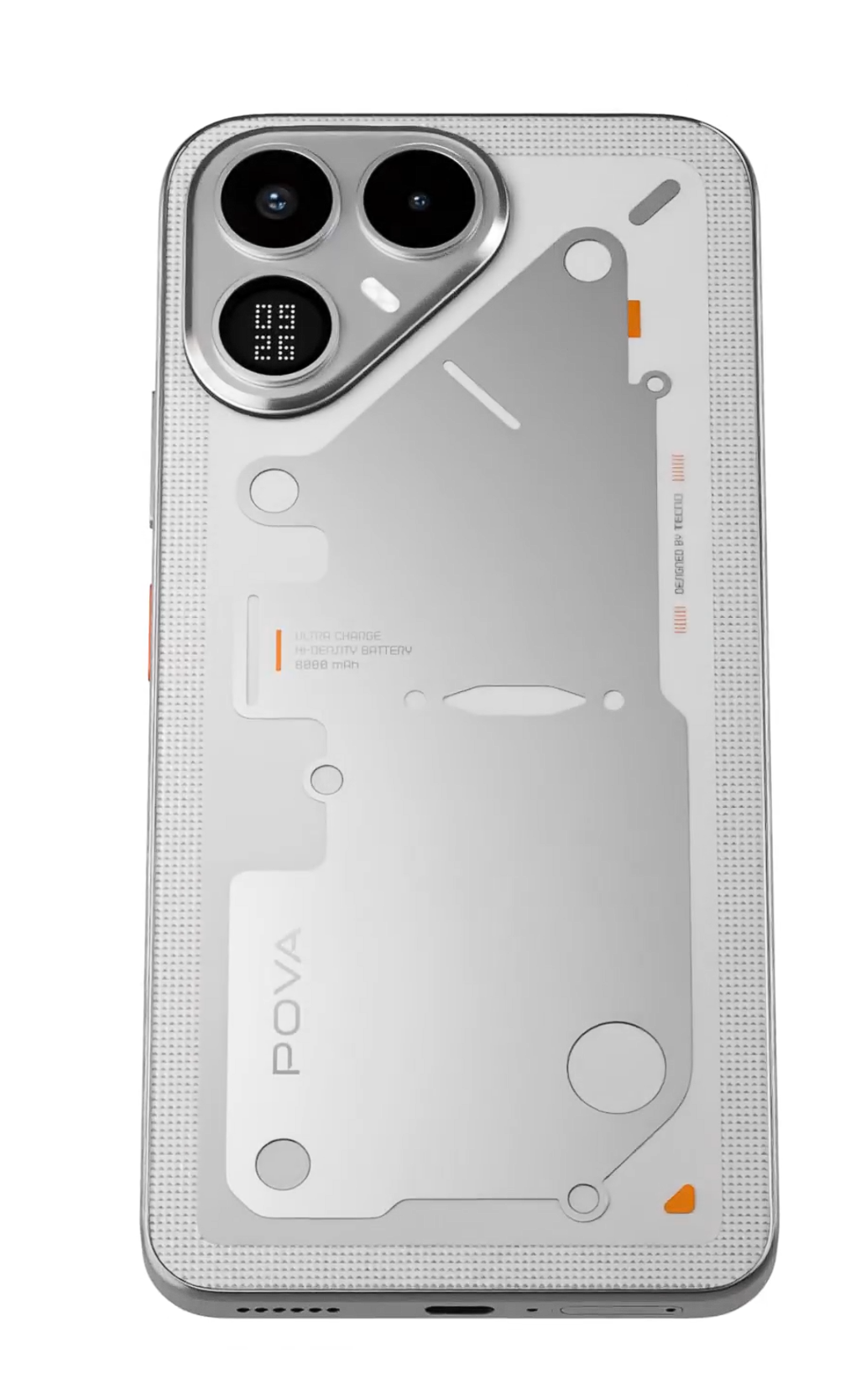 Tecno Pova 8 5G promotional image showing rear module